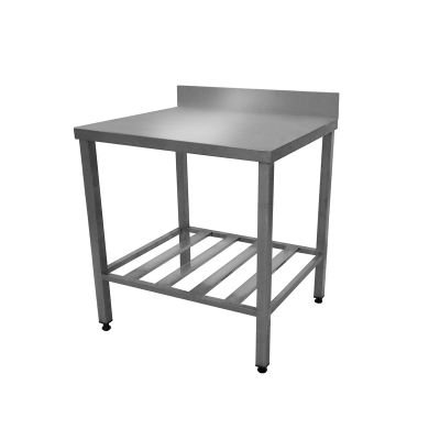 Стол с решетчатой полкой т.м. EKSI СТр-1000х600х860 Б (с бортом)
